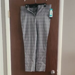 Gray Plaid Dress Pants